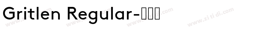 Gritlen Regular字体转换